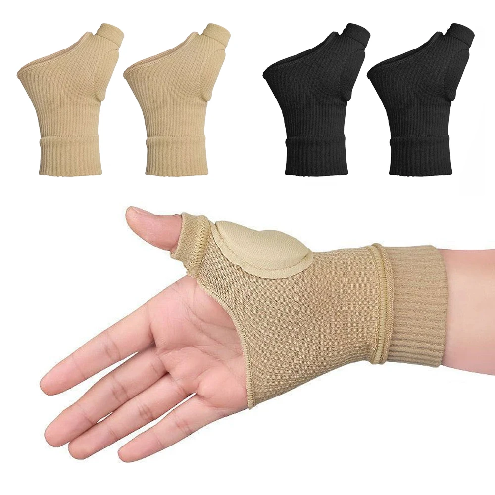 

1Pair Wrist Thumb Compression Arthritis Gloves, Breathable Wrist Support Brace Wrist Sleeve With Gel Thumb Injury Pads Holder
