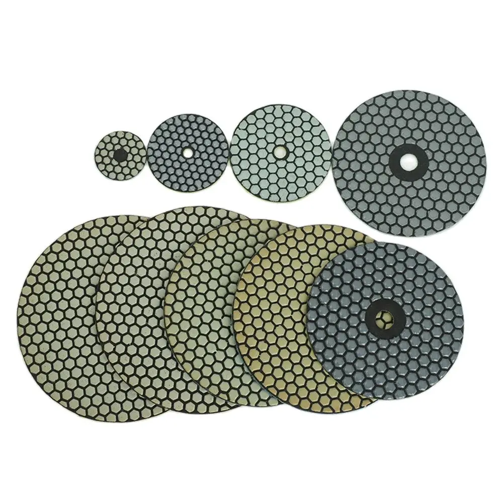 

1Pc 8 inch 200mm Abrasive Diamond Dry Polishing Pads for Granite Stone Concrete Marble Polishing Use Flexible Grinding Disc