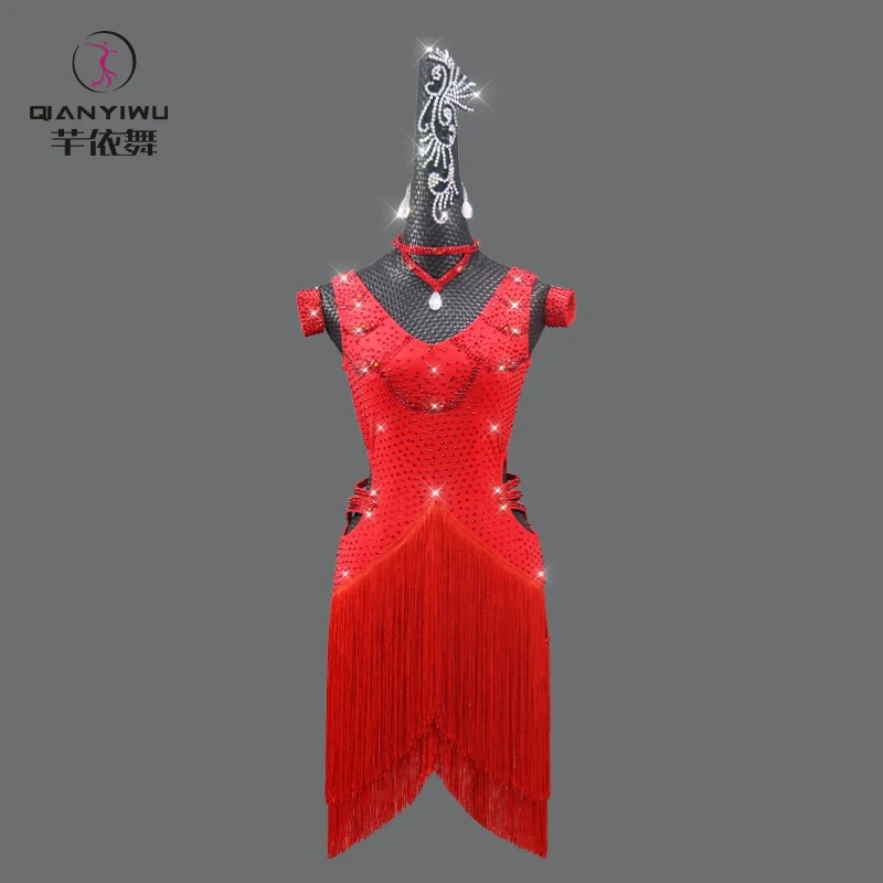 

Line Dance Costume Latin Dress Women Party Sport 2024 Competition Stage Practice Clothing Female Girls Suit Dancewear Customized