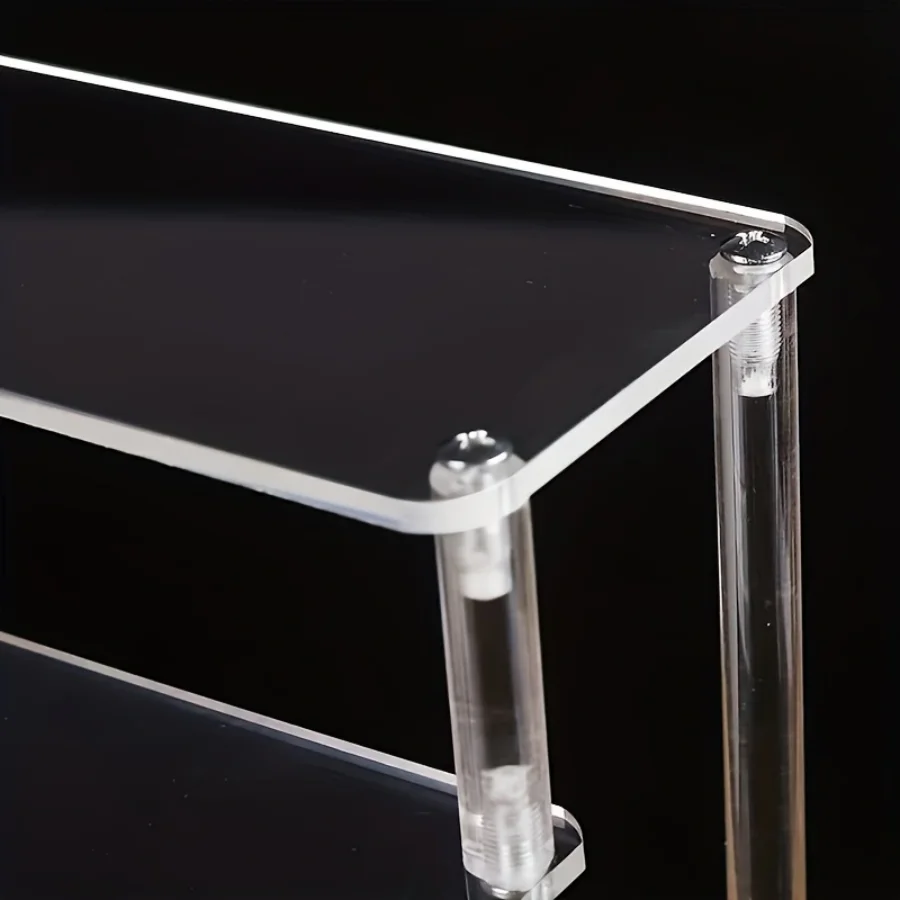 Acrylic Display Stand Clear Display Riser Rack for Cupcake Perfume Doll Décor Organizer Figures Storage Model Stand Holders