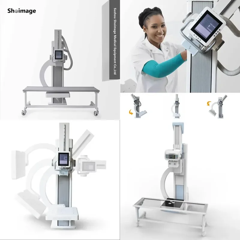 High Power 80KW CE Certified Digital Electric Medical Diagnostic U Arm X-ray System Equipment for Hospital Radiology