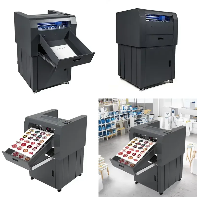for A3MAX5-H Double Head Digital Die Cutting Machine Servo Motor Automatic Feeding Label Cutting Plotter Paper Self-adhesive