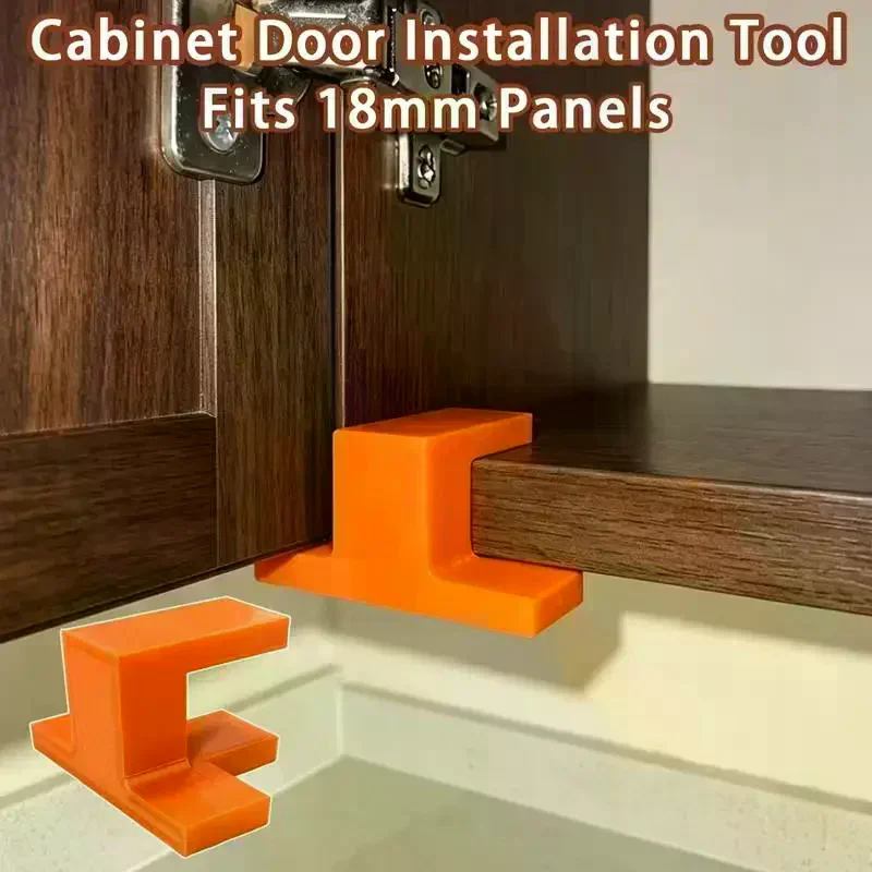 Cabinet Door Installation Jig Woodworking Locator T-Type Corner Bracket 18MM Clamping Tool For Floor Ceiling Cabinets