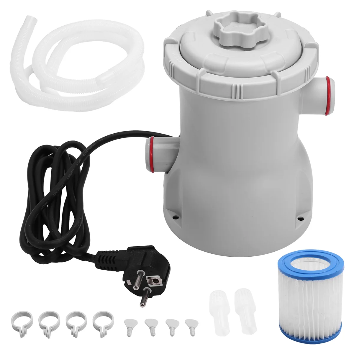 

Pool Filter Pump, 330 GPH Paddling Electric Pool Filters Small Pool Filter Pump(EU Plug)