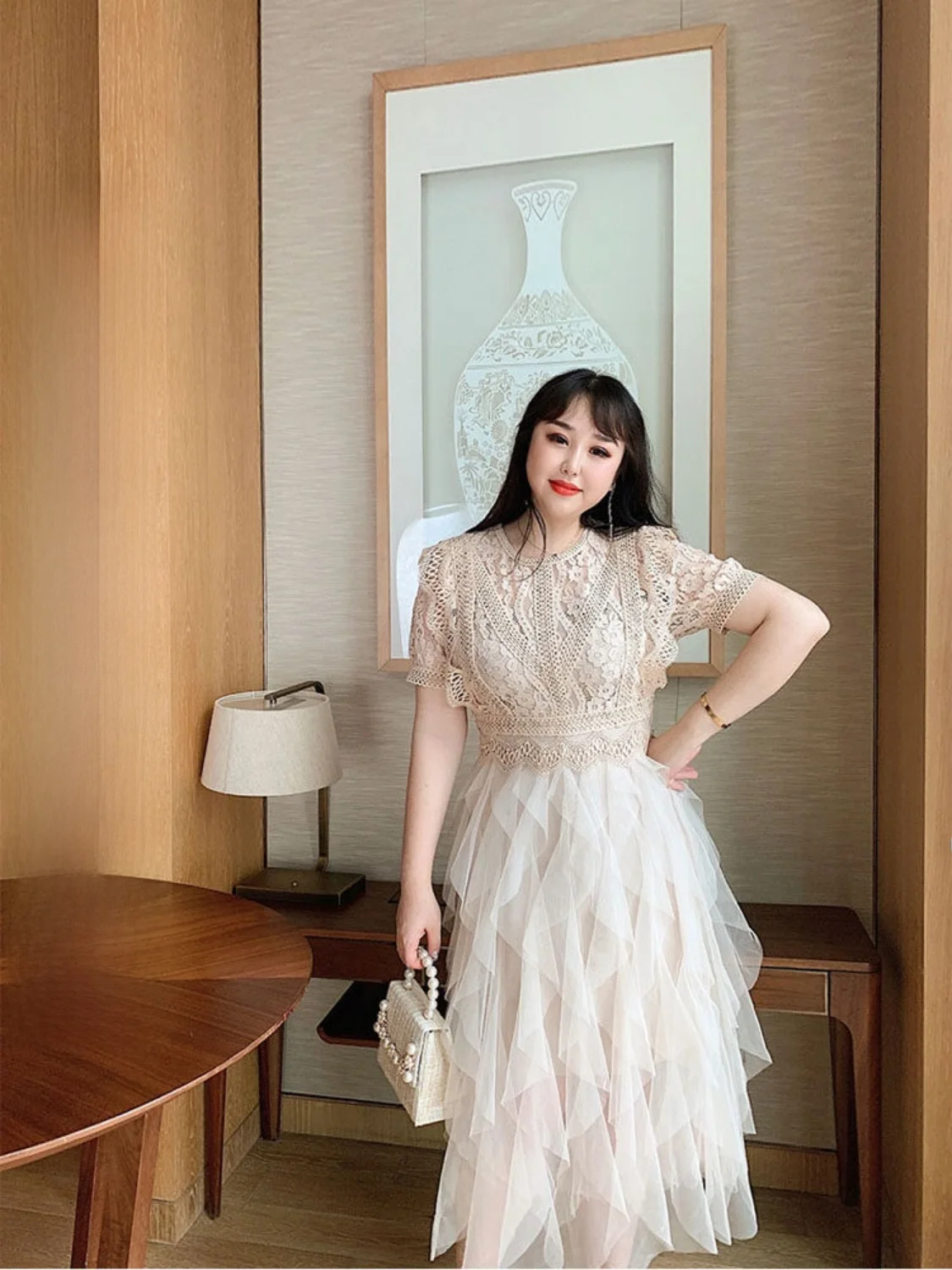 

GLEC плюс размер, летняя новинка, с вырезами, растворимый цветок, для похудения, меня, закрывающий живот, Dr Ele Fit, кружево с высокой талией или...