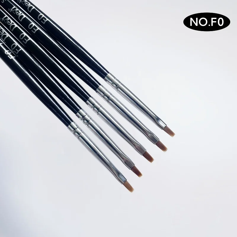 5PCS NO. F0 Dental Porcelain Brush Pen for Dental Lab Dentist Shaping Plastic Glaze Interdental Brush Pen Ceramic Brush Pen