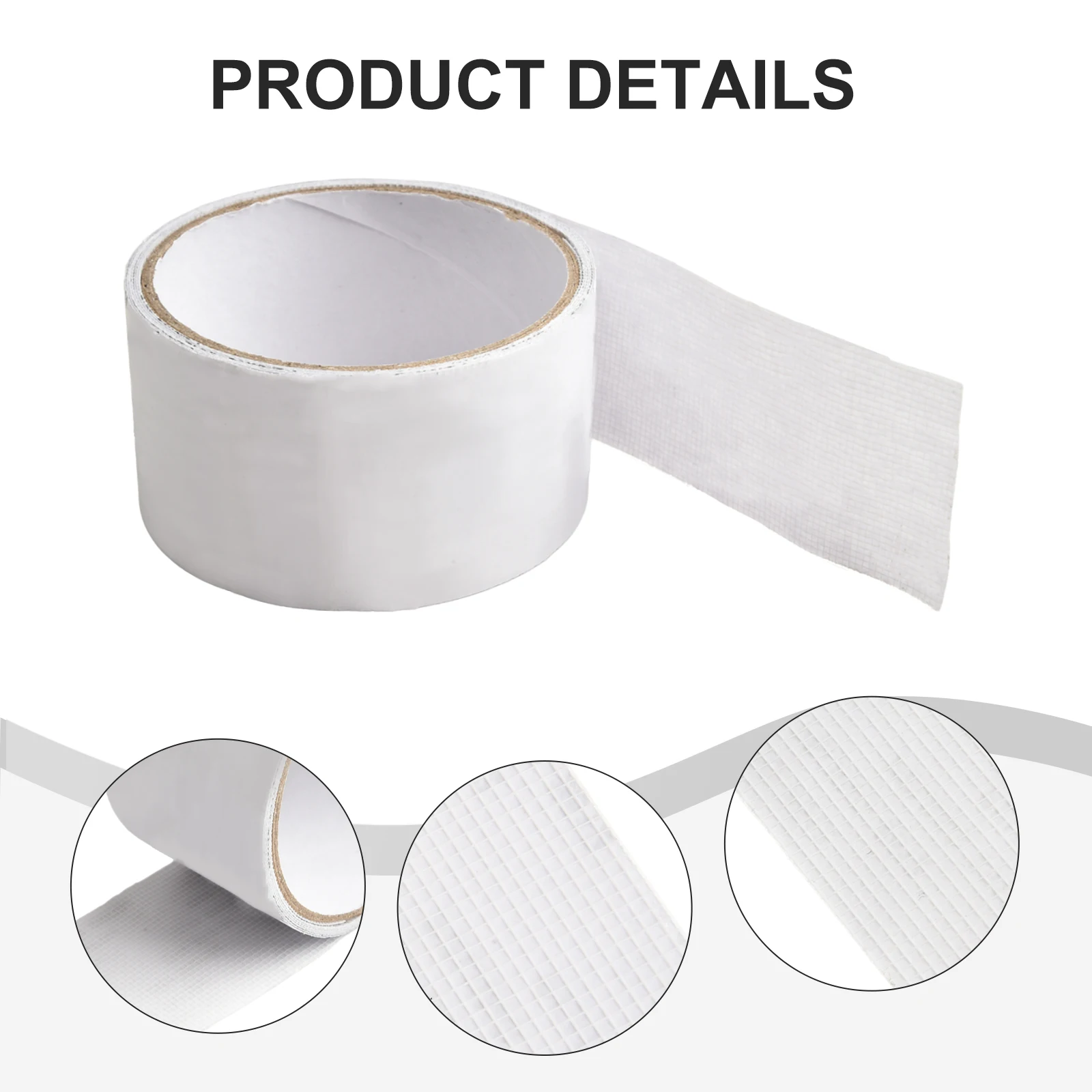 1pcs Screen Repair Sheet Kit Screen Repair Tape For Window Screen 5cmx2m Fiberglass Gray White Black Household For Window Repair