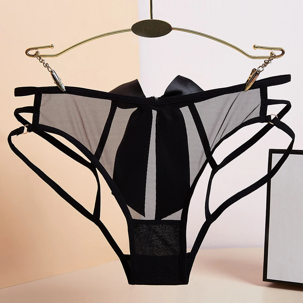 Bragas eróticas sexys para mujer, lencería de malla abierta en la entrepierna, ropa interior para sexo, calzoncillos sin entrepierna, lazo femenino transparente