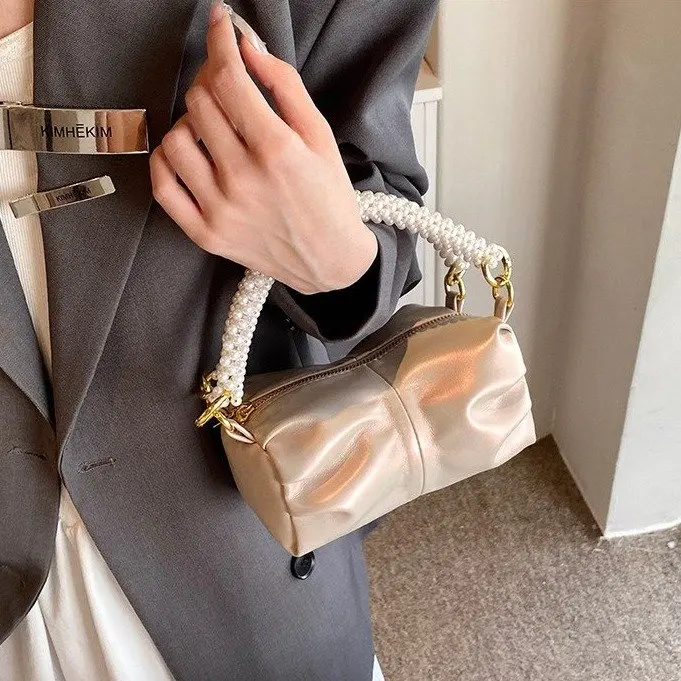 

2025 summer 336 new one-size-fits-all small square bag handbag, no shoulder zipper, portable messenger bag, sweet.