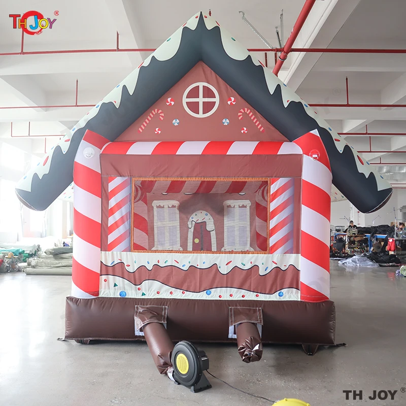 4x3m Gingerbread House Inflatable Bounce House For Christmas Holidays