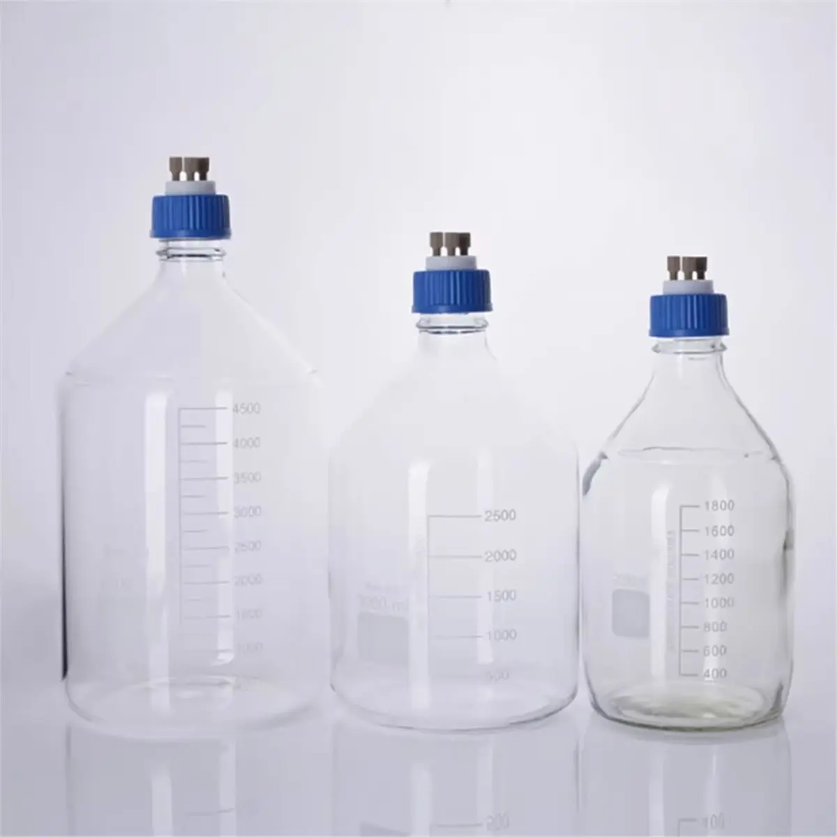 Utility Design Mobile Phase Solvent Bottle Cap with Head Liquid Reagent Bottle Cap GL45 Universal Cap HPLC Solvent Bottle Cap 1P