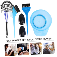 5pcs Professional Hair Dyeing Set Coloring Mixing Bowl Brush Salon Hair Tint Dye Color Applicator Barbershop Hairdressing Supply