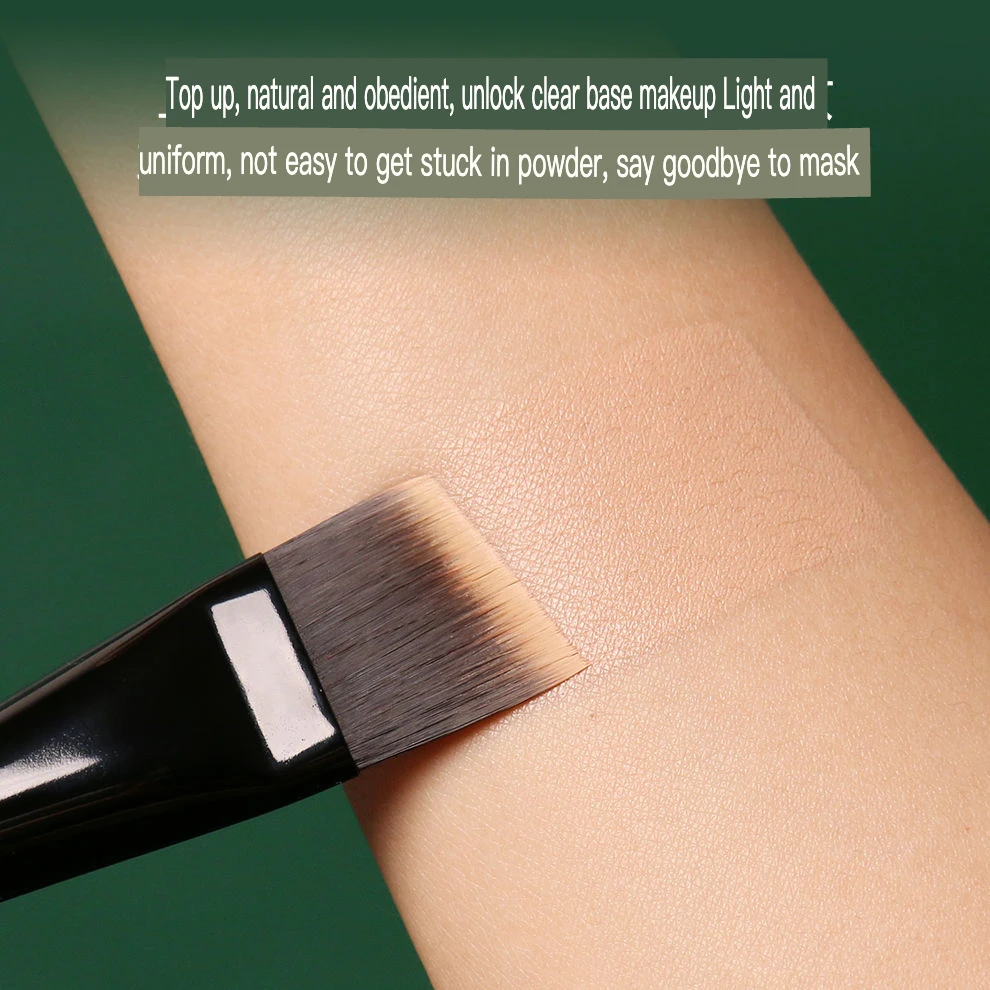 Brosse de fond de teint à lame M53 d'âge inversé, polissage à une ligne, tête plate, tête lisse, brosse de maquillage sans poudre