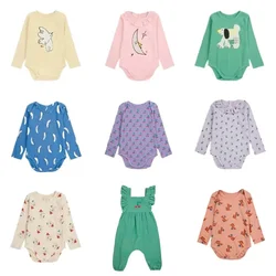 Pre-sale (Ship in September)  2024 BC Autumn Girls Rompers Print Casual Cotton Rompers Baby Boy Winter Newborn Baby Clothes