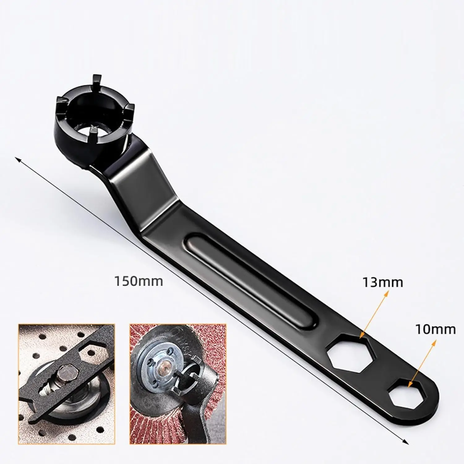 Dual-purpose Angle Grinder Machine Accessories Four Claw Wrench Thickened High Hardness Wrench For Angle Grinding Wheel Machine