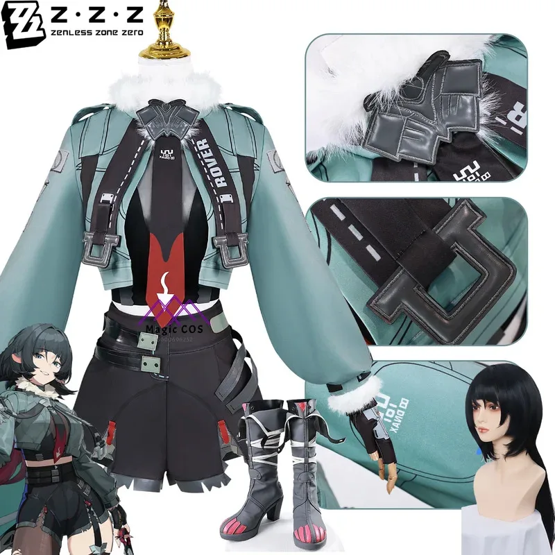 

New Arrival Zenless Zone Zero Jane Doe Cosplay Costume Wig Full Set with Tail Game Anime Uniform Hallowen Play Role Clothes