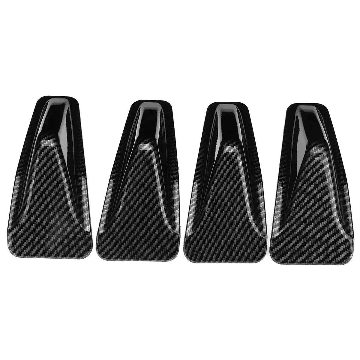 4pcs Car Rear Bumper Lip Diffuser Shark Fins Cover Trim For Subaru STI WRX 2015-2021 Rear Bumper Chassis Spoiler Splitters