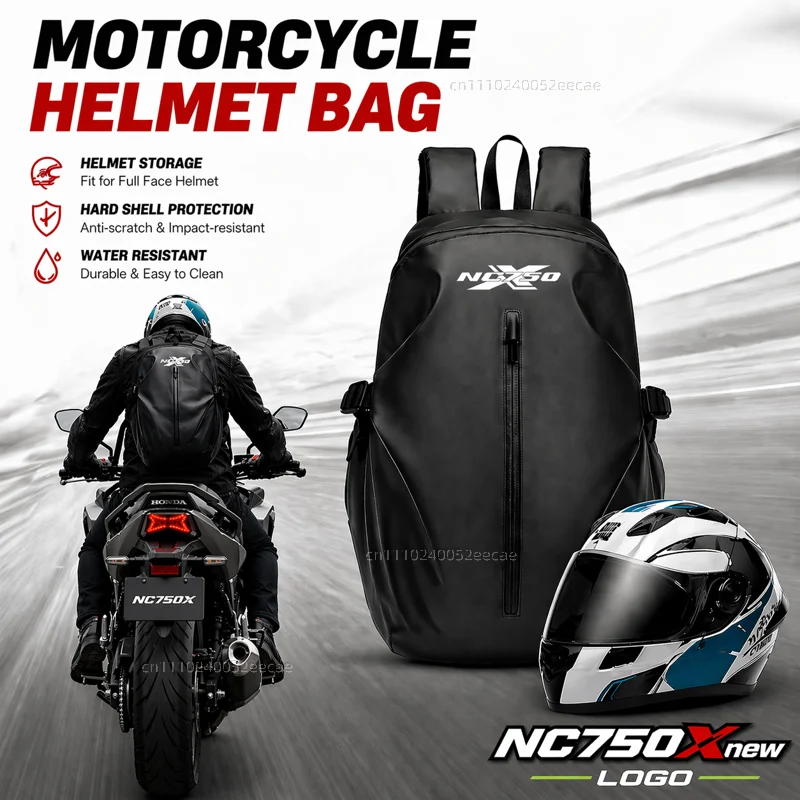 

Knight Backpack Motorcycle Helmet Bag Travel Equipment Waterproof Large Capacity Riding Gear For HONDA NC750X NC 750X NC750 X