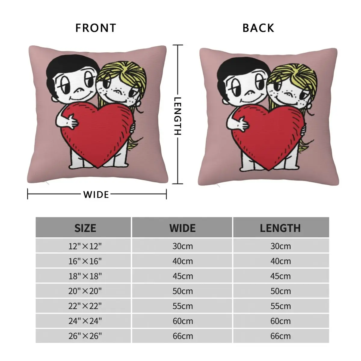 Love Couple Goals Pillowcase Polyester Linen Velvet Printed Zip Decor Pillow Case Car Cushion Cover