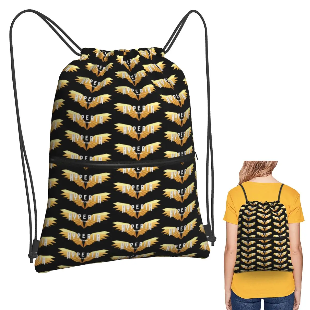 

Рюкзаки с логотипом Hyperia Thorpe Park, модные портативные сумки на шнурке, сумка для хранения, сумки для книг для путешествий, студентов