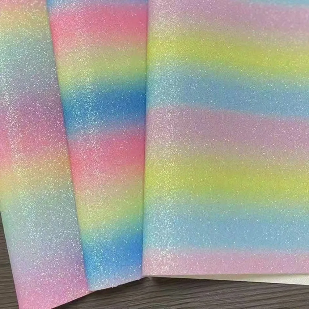 DIY Handmade DIY Fabric Ironing Cloth Non Stick Gradient Beads Bean Paste Fabric Reusable Rainbow Glitter Baking Cloth