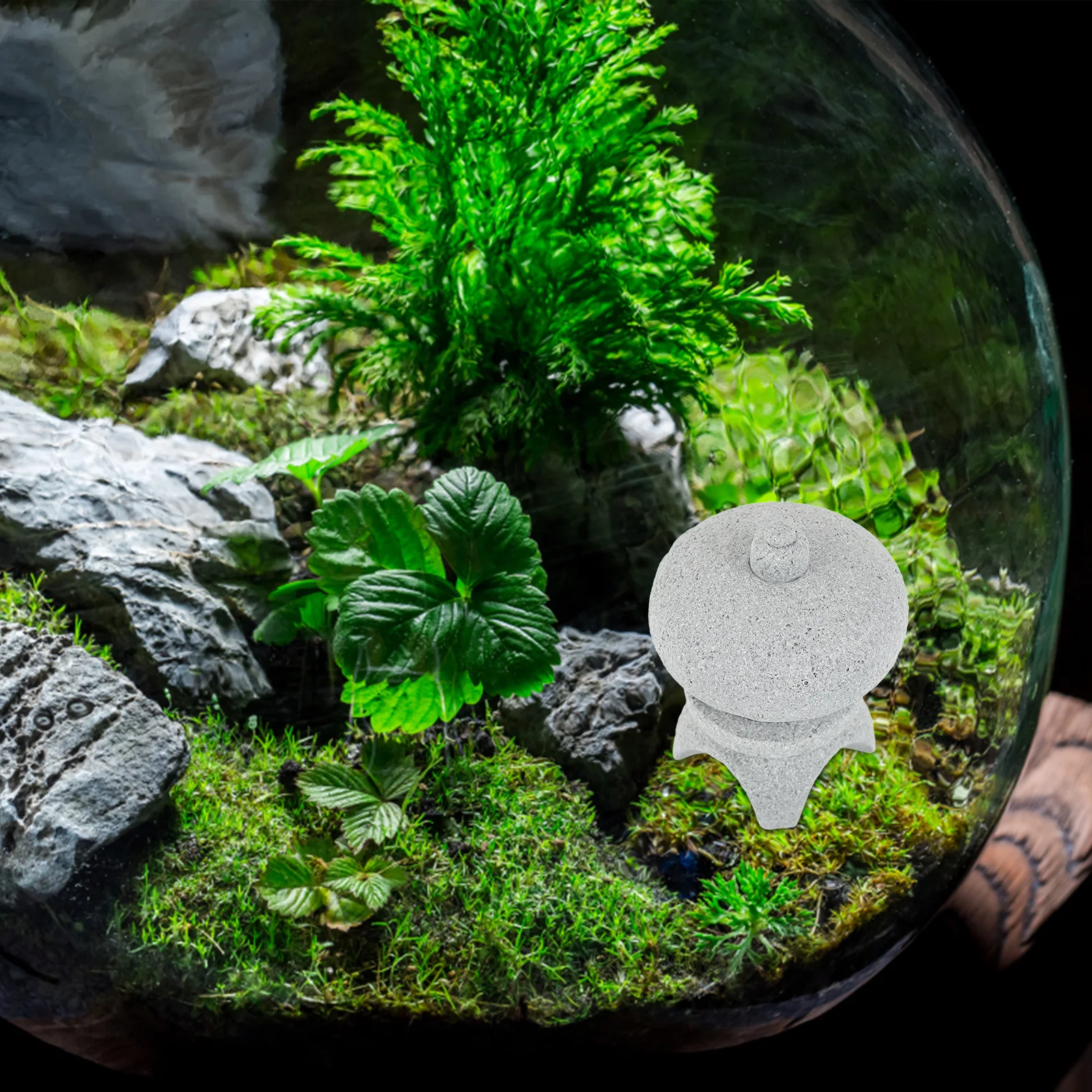 

Mini Lantern Bluestone Pavilion Statue Micro Landscape Garden Decoration Indoor Outdoor Tabletop Ornament Garden Statue