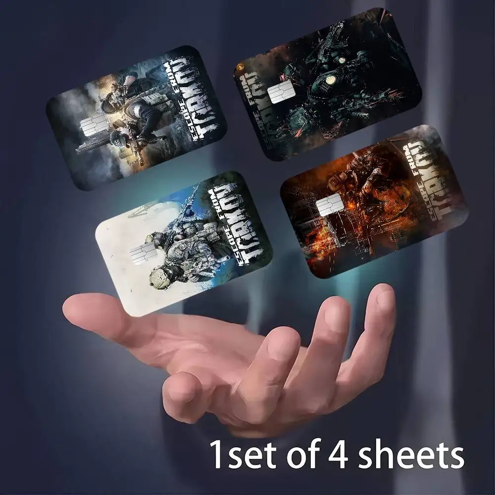 لعبة الرماية الهروب الإلكتروني من T-tarkovS أنيمي الكرتون الدب الجلد ملصق فيلم الشريط الحال بالنسبة لبطاقة الخصم الائتمانية الكبيرة الجانب الأمامي