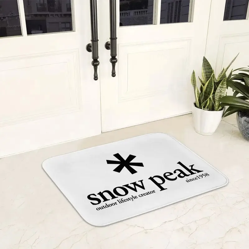 VIKAMA Luxury Snow Peak Doormat, alfombra antideslizante para entrada, alfombra suave para cocina, dormitorio y suelos del hogar