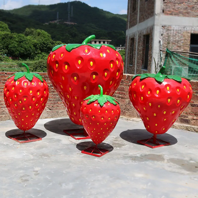 Outdoor FRP Fruit Sculpture Garden Landscape Farm Picking Garden Decoration Beauty Chen