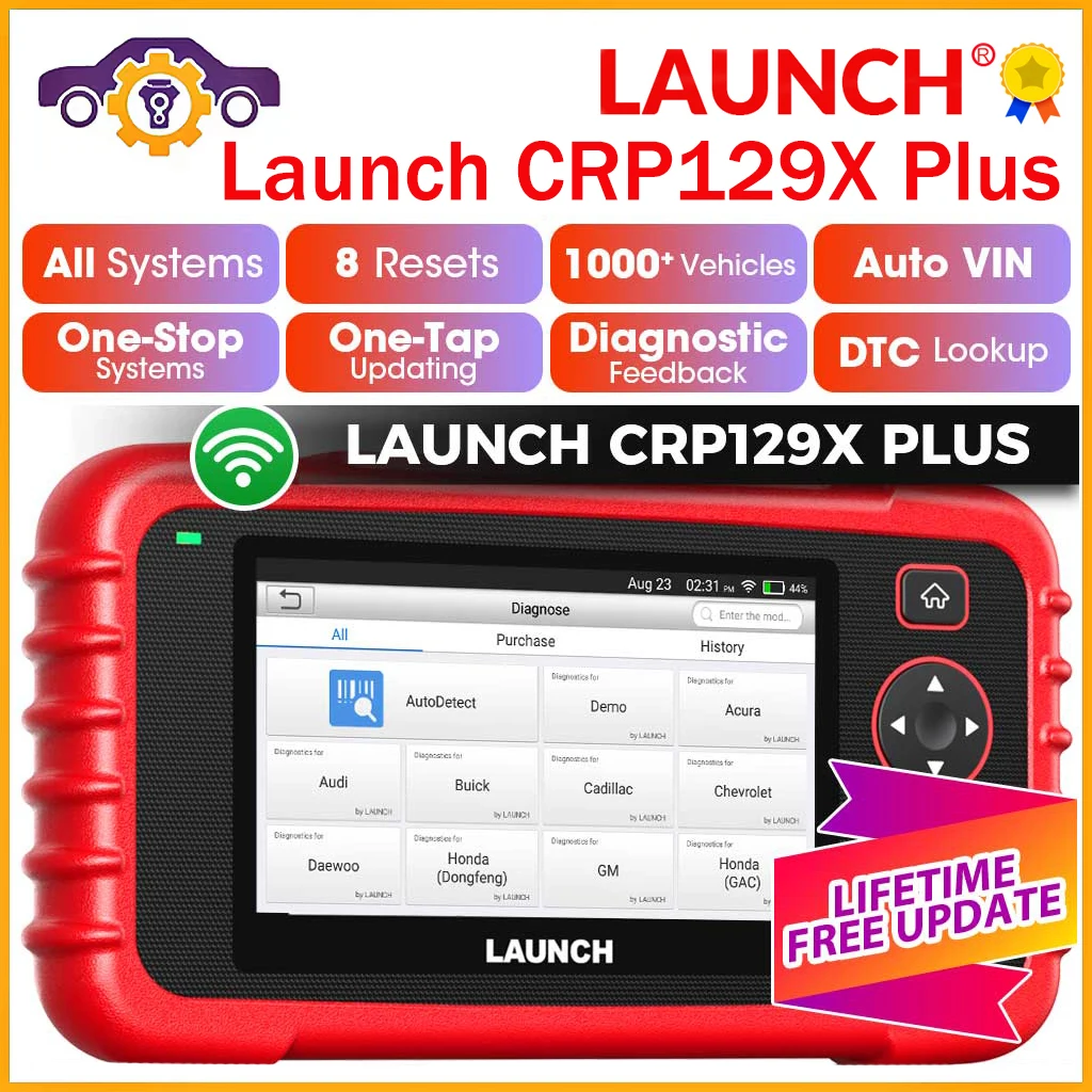 

LAUNCH CRP129X PLUS Car DIY Code Reader 2024 Automotive Diagnostic Tools Auto scanner Auto Scan Tool Diagnosis