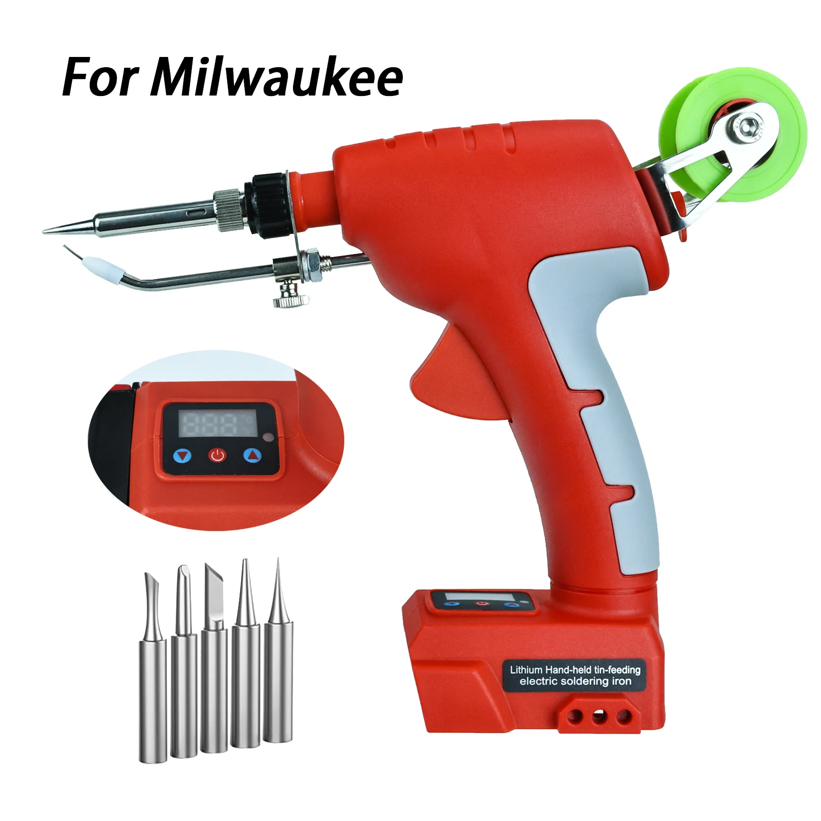 

75W Cordless Soldering Iron Kit for Milwaukee 18-20V Li-ion Battery Fast Welding Tools With Digital Display Electric Solder Gun