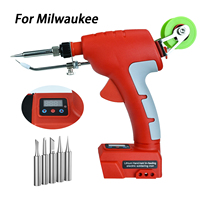 75W Cordless Soldering Iron Kit for Milwaukee 18V Battery Fast Welding Tool LCD Digital Display Electric Solder Gun (No Battery)