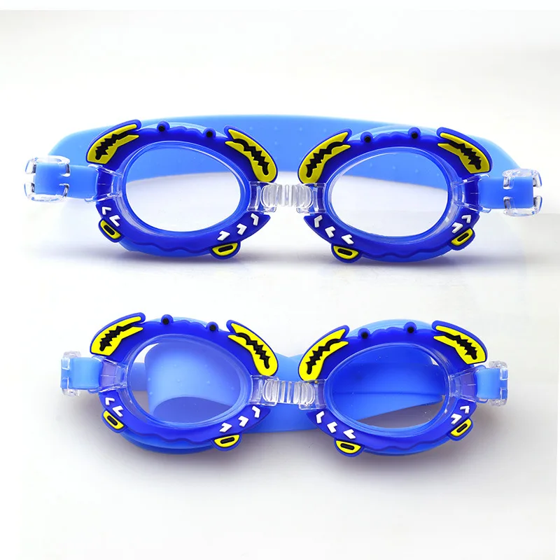 New Waterproof anti-fog Cute Baby Cartoon Mirror Goggles For Children To Learn Swimming Glasses Belt Can Be Adjusted