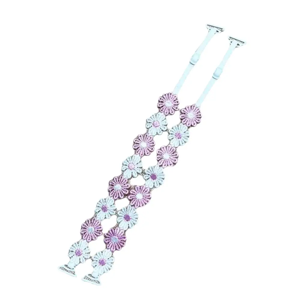 Kreatives Geschenk, abnehmbare Blumen-BH-Träger, Spitze, rutschfeste Schultergurte, elastische Polyester-BH-Träger, Ersatz