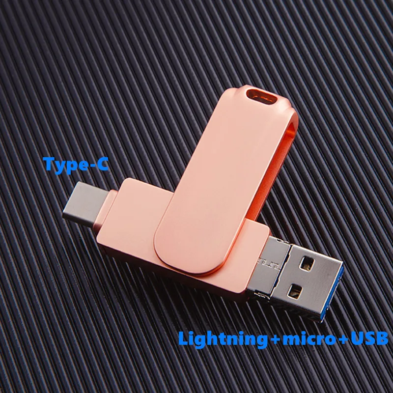 4 in 1 TYPE-C for Mobile Phone USB Flash Drive for phone pad 64GB Memory Stick 32GB Pen Drive 16GB Pendrive 128GB 256gb U Disk