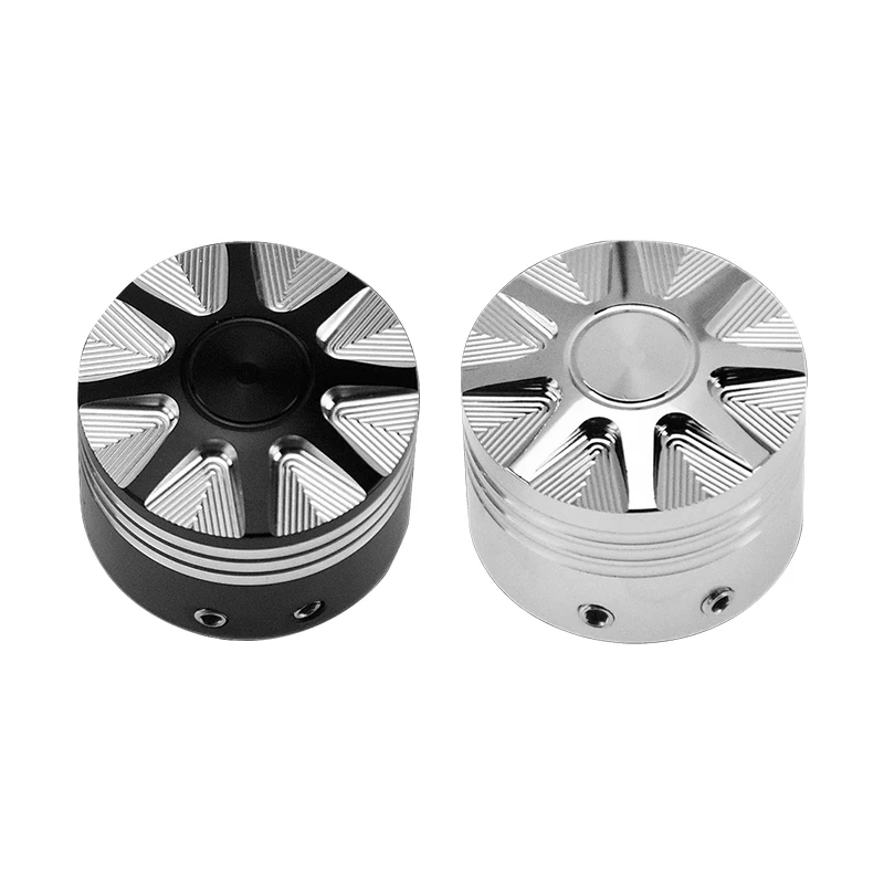 RTS 2pcs Motorcycle Front Axle Nut Cover Cap Bolt For Harley Dyna Fat Bob Touring Electra Glide Road Glide Sportster Iron 883 12