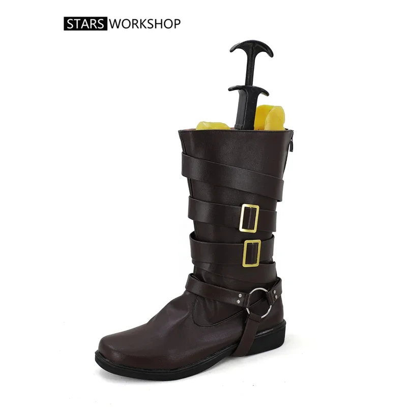 

qq34Game DMC Dante обувь для косплея мужские и женские кожаные ботинки для Хэллоуина и Рождества на заказ