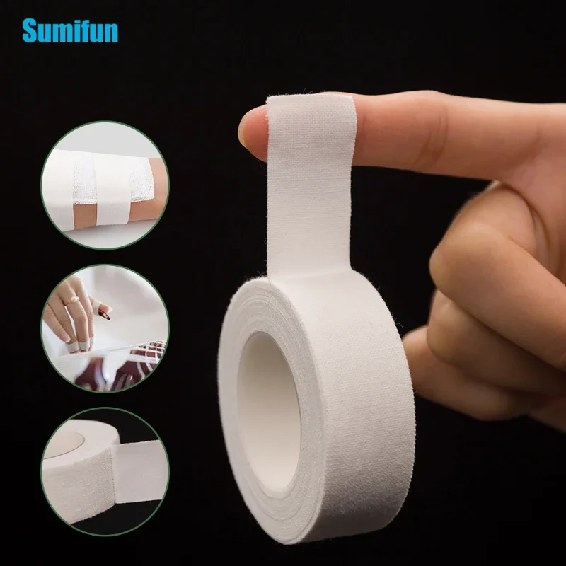 Medical adhesive tape Hand foot chapped breathable adhesive plaster Pure cotton cloth type white adhesive tape 2.5cm * 5m