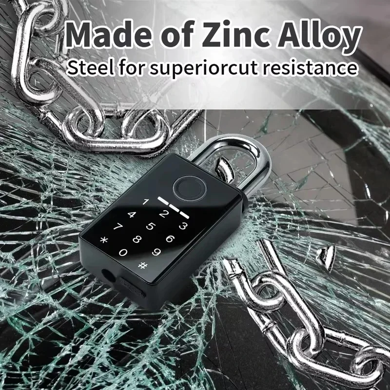 Waterproof Padlock Electronic Lock Keyless Unlock Heavy duty Padlock for home house Warehouse garage