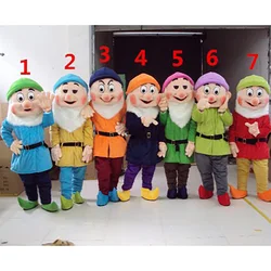 Seven Dwarfs mascot costume Christmas cartoon character Halloween store birthday party performance set adult size