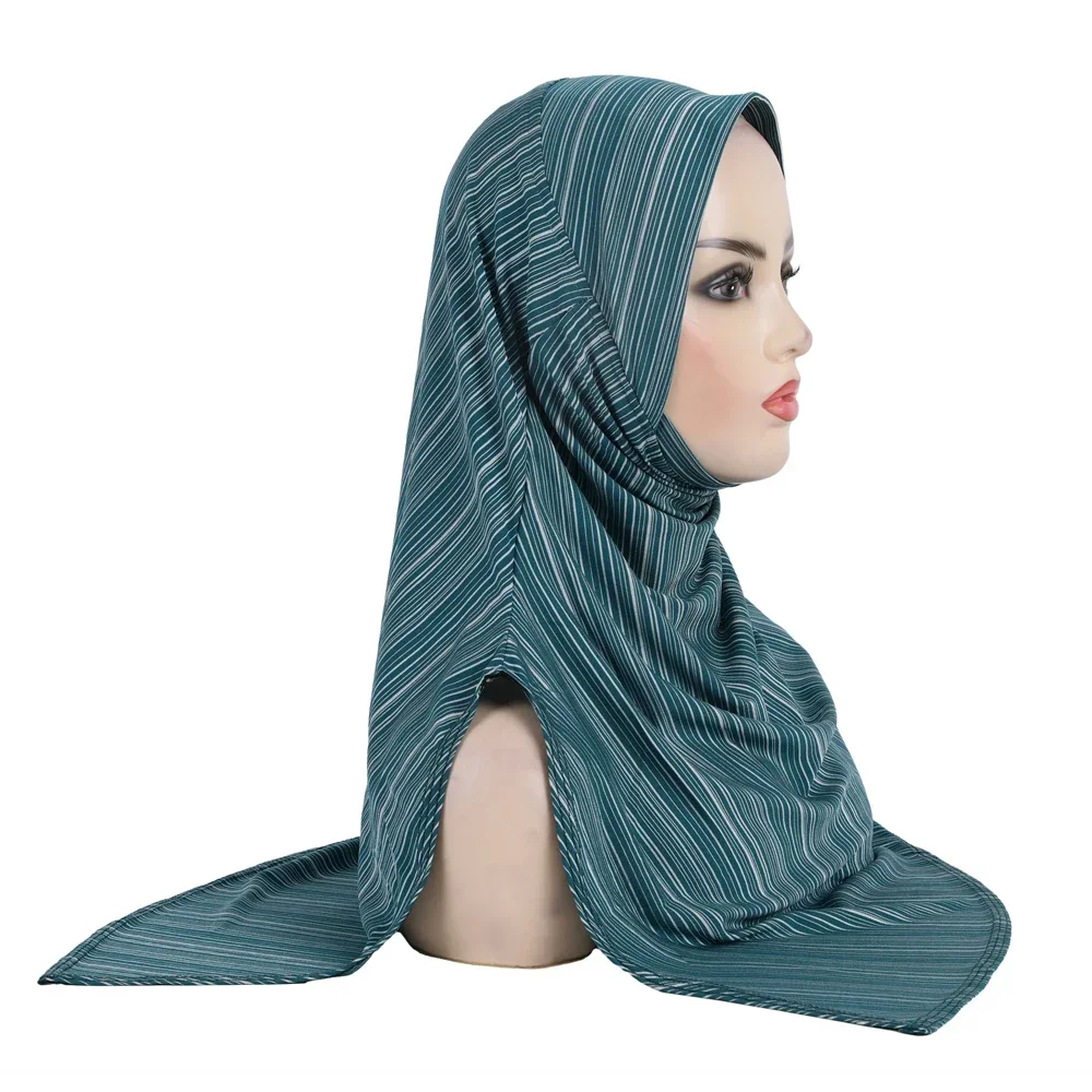 12 قطعة أطفال بنات الحجاب المشارب وشاح فوري الأطفال المسلمات الحجاب سحب على جاهزة الصلاة الأوشحة أميرة شال التفاف 8-13Y #3