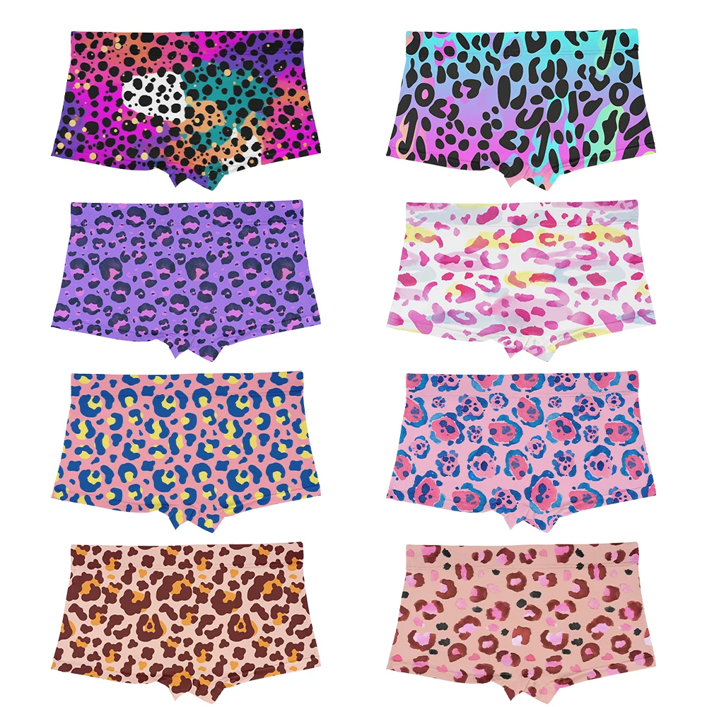 Fashion sexy ladies shorts 3D printed Leopard pattern sports Swimming trunks multi-purpose ladies safety pants pink purple New