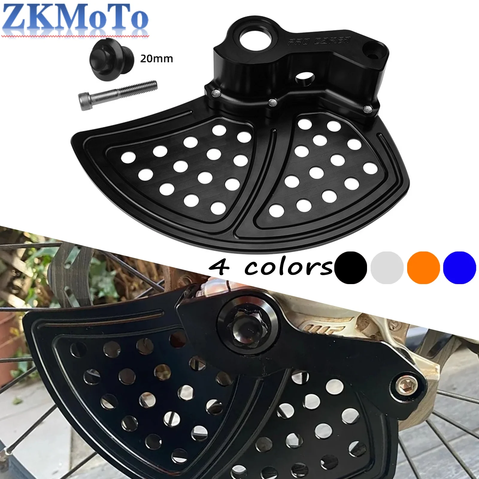 

20 мм защитный чехол для переднего тормозного диска с ЧПУ для мотоцикла KTM XC XCF SX SXF EXC EXCF 125-500 для Husqvarna TE TX TC FE FX FC