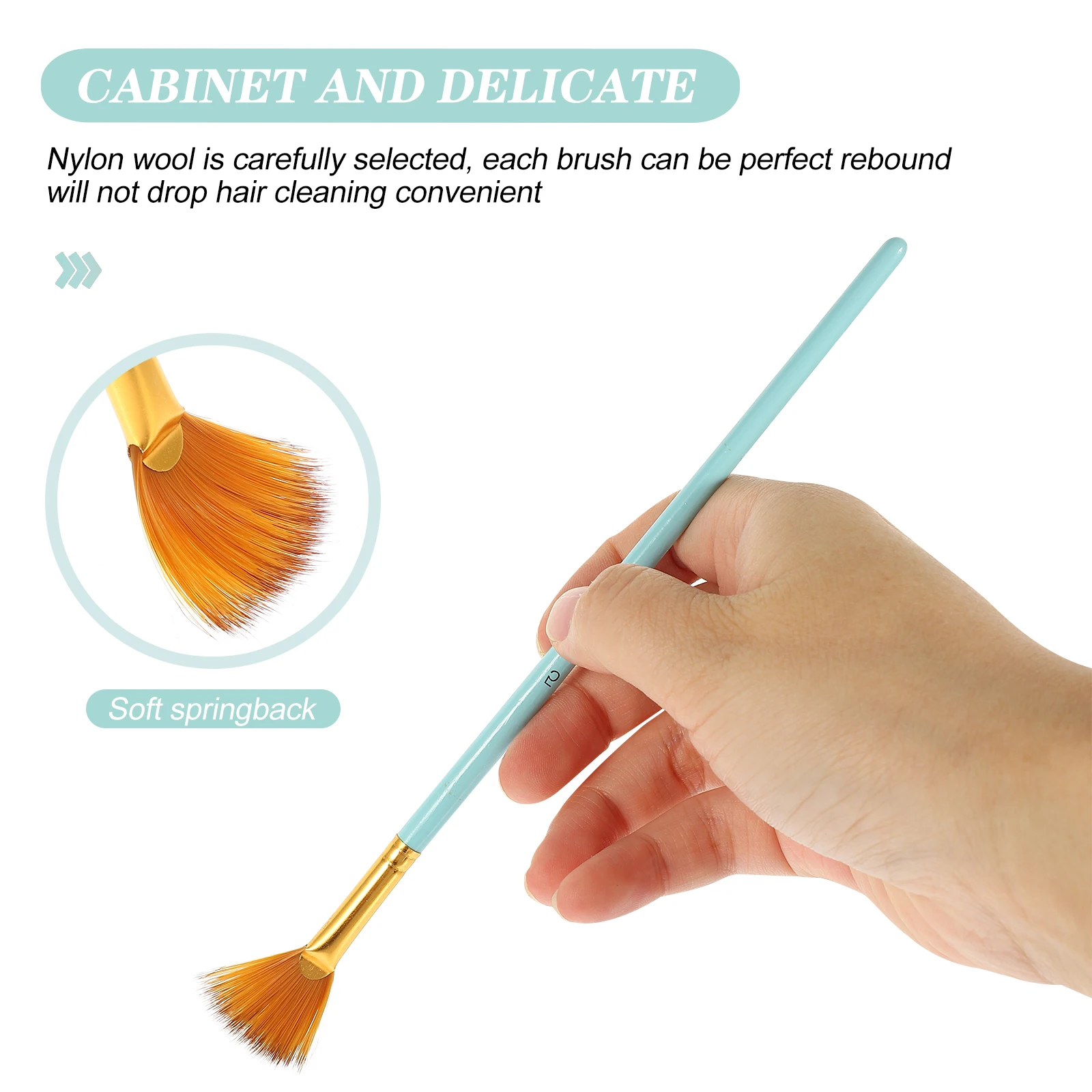 

10 Pcs Two color Nylon Hair Paintbrushes for Watercolor Gouache Acrylic Oil Painting Aluminum Tube Safe Educational Art Supplies