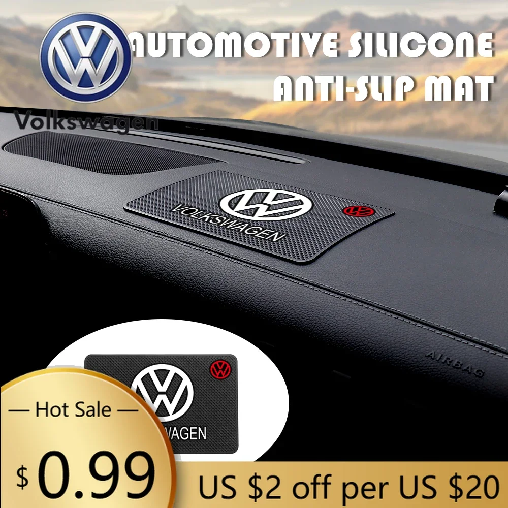 

For VOLKSWAGEN VW Car Anti Slip Mat Phone Holder Dashboard Non-Slip Sticky Silicone Pad For Volkswagen Golf Lavida Magotan Polo