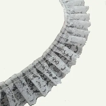 5.5公分寬 熱銷刺繡黑白3D花朵蕾絲布料飾邊緞帶DIY縫紉貼花領子洋裝婚紗裝飾 10 最佳銷售 奢華蕾絲 - №1