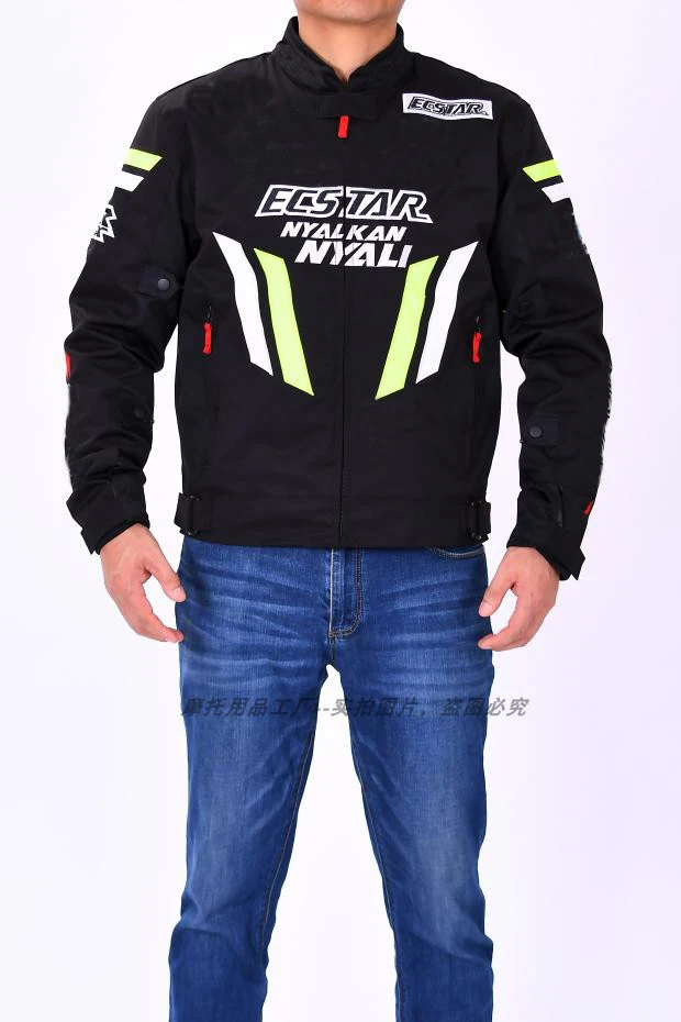 Four seasons oxford textile jacket for Suzuki with cotton lining Motorbike Motocross Jackets With Protector