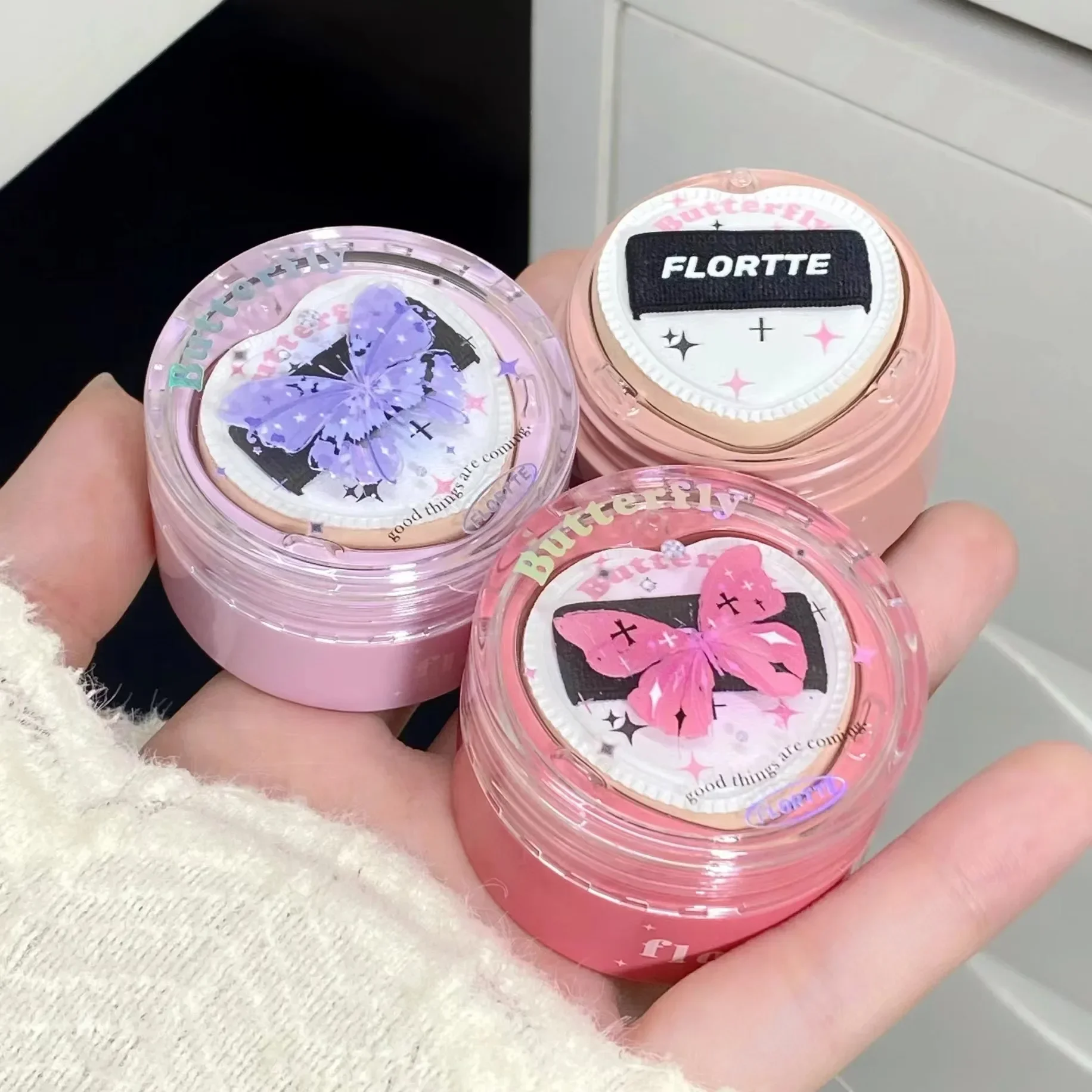 FLORTTE Blush Creme para Bochechas Maquiagem Facial, Acabamento Radiante, Hidratante, Cremoso, Leve e Cor Blendável, Vegano e Sem Crueldade