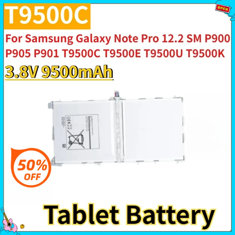 

Новый сменный аккумулятор для планшета 3,8 В 9500 мАч T9500C для Samsung Galaxy Note Pro 12,2 SM P900 P905 P901 T9500E T9500U T9500K