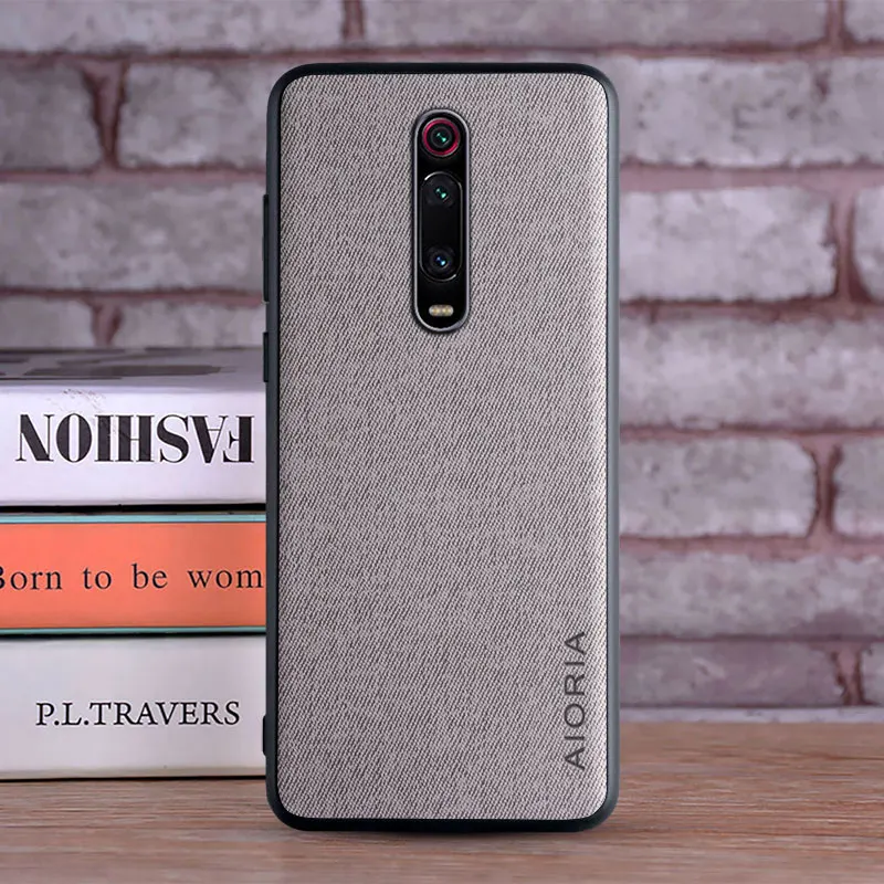 Textile Case for Xiaomi mi9T mi 9T Pro Soft TPU with Hard PC 3in1 material perfect touching feel